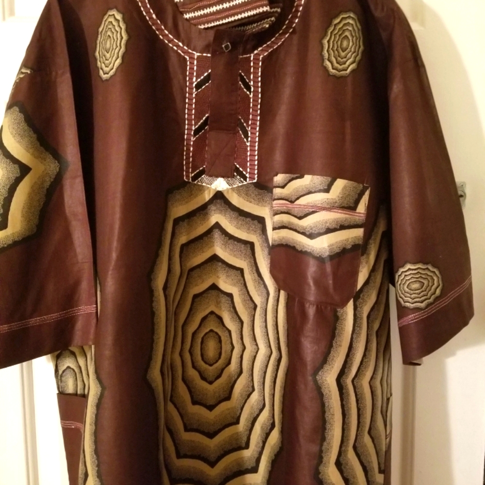 Authentic Unisex African Shirt with Hat